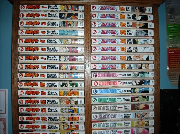Manga-Bücherregal manga bookshelf naruto bleach