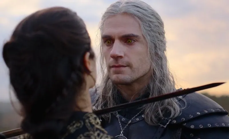 Geralt threatens Yennefer Geralt threatens Yennefer