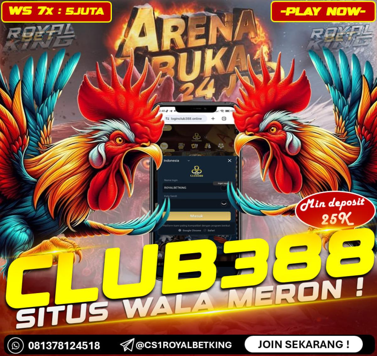 CLUB388 DAFTAR SITUS SABUNG AYAM ONLINE JUDI WALA MERON TERPERCAYA by AGENROYALBETKING