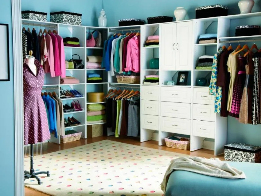 colorful closet