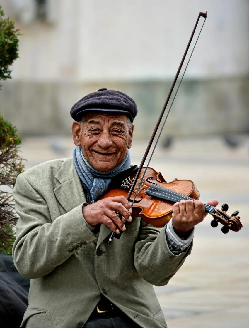 A street violinist 