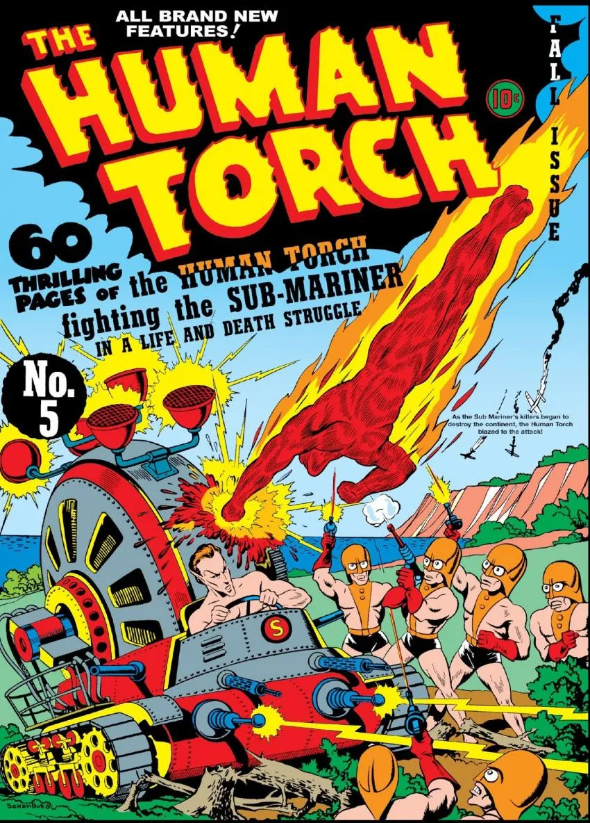 Human Torch Comics had Two Issue Number Five Human Torch Comics had Two Issue Number Five