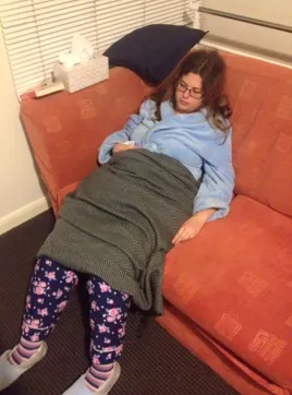 after a day in childcare