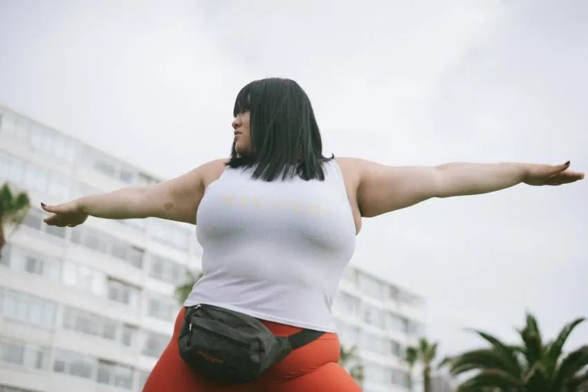 A person exercising