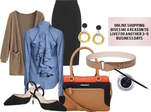 formal style inspirations with Brown Flower Embellished Elastic Belt - Formal Edge formal style inspirations with Brown Flower Embellished Elastic Belt - Formal Edge