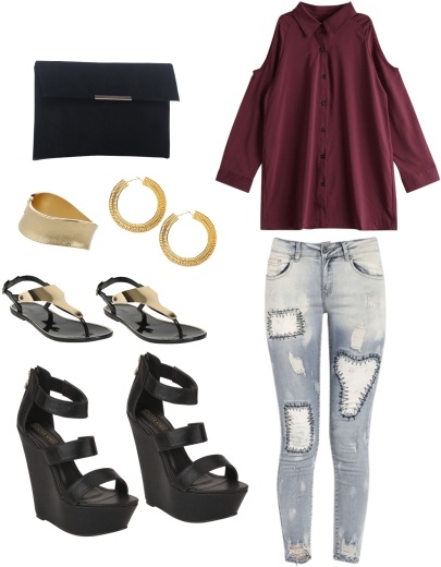 casual outfit inspirations with Dorothy Perkins Pandora Golden Sandals - Firts casual outfit inspirations with Dorothy Perkins Pandora Golden Sandals - Firts