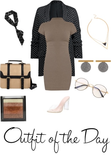 formal style inspirations with Heather Knit Curved Hem Smock Tee Dress - Winter mornings at work formal style inspirations with Heather Knit Curved Hem Smock Tee Dress - Winter mornings at work