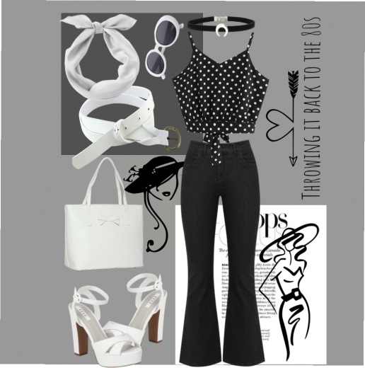 street style inspirations with Elle White Ankle Strap Stilettos - Throwing it back to the 80s street style inspirations with Elle White Ankle Strap Stilettos - Throwing it back to the 80s