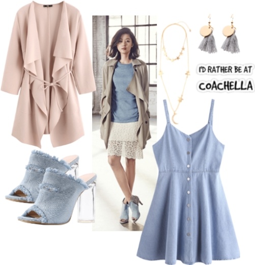 waterfall collar wrap coat