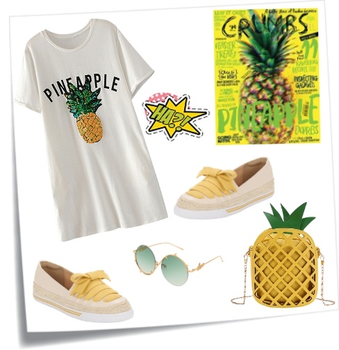 casual outfit inspirations with Pineapple Shaped PU Chain Crossbody Bag - Pine It Up casual outfit inspirations with Pineapple Shaped PU Chain Crossbody Bag - Pine It Up