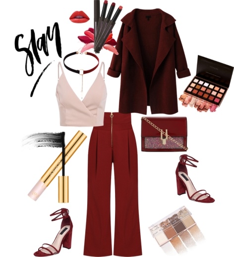 party outfit inspirations with SHEIN Self Tie Pleated Culotte Pants - All Things RED! party outfit inspirations with SHEIN Self Tie Pleated Culotte Pants - All Things RED!