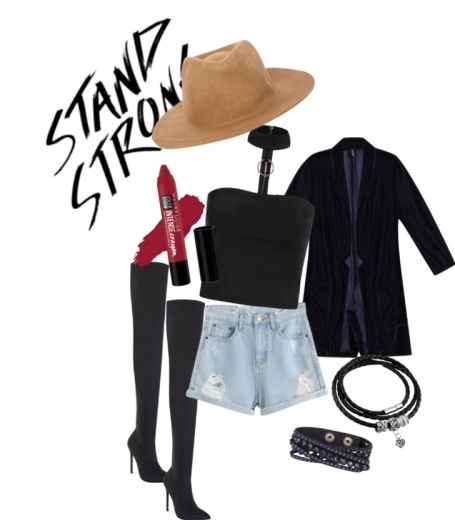 street style inspirations with Grommet Tie Sleeve Striped Tee - Grunge street style inspirations with Grommet Tie Sleeve Striped Tee - Grunge