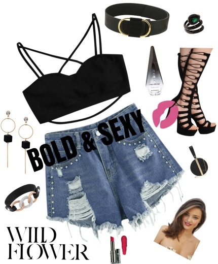 all outfits inspirations with Raw Hem Denim Shorts - Wild Flower all outfits inspirations with Raw Hem Denim Shorts - Wild Flower