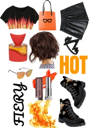 FIERY FIERY | college look