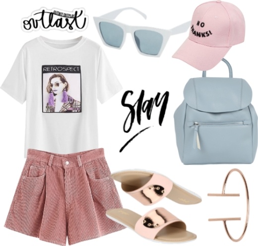 casual outfit inspirations with Pockets Striped High Waisted Shorts - Retrospect casual outfit inspirations with Pockets Striped High Waisted Shorts - Retrospect