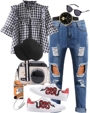 gingam style gingam style | casual outfit