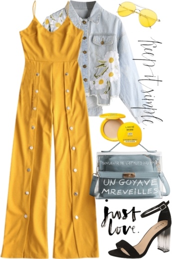 street style inspirations with Eyelet Trim Cold Shoulder Romper - Street look street style inspirations with Eyelet Trim Cold Shoulder Romper - Street look