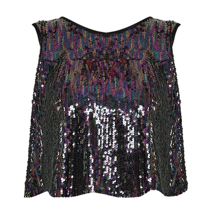shop online Sequined Crop Top shop online Sequined Crop Top