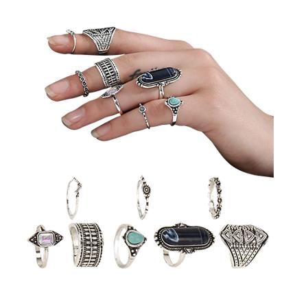 shop online Chunky Rings (Pack Of 8) shop online Chunky Rings (Pack Of 8)