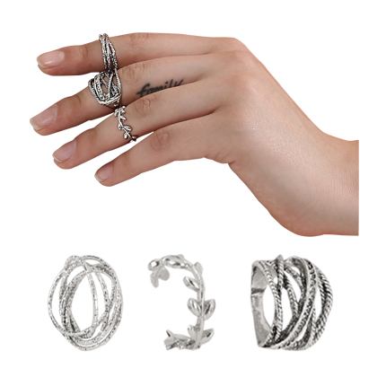 shop online Vintage Rings (Pack Of 3) shop online Vintage Rings (Pack Of 3)