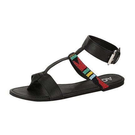 shop online Beaded T-Strap Sandals shop online Beaded T-Strap Sandals