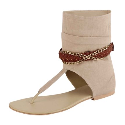 shop online Plait And Chain Detail Sandal Boots shop online Plait And Chain Detail Sandal Boots