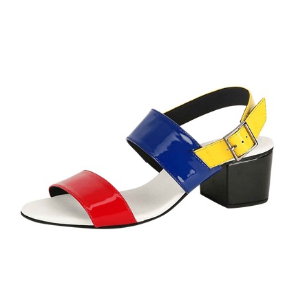 shop online KOOVS Double Strap Sling Heeled Sandals shop online KOOVS Double Strap Sling Heeled Sandals