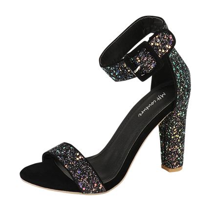 MY FOOT COUTURE Glitter Heeled Sandals 