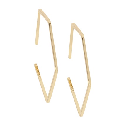 shop online KOOVS Hexagon Earrings shop online KOOVS Hexagon Earrings