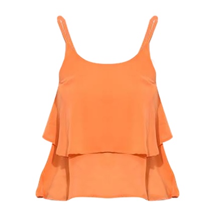 shop online Desi Urban Casual Sleeveless Printed Womens Orange Top shop online Desi Urban Casual Sleeveless Printed Womens Orange Top