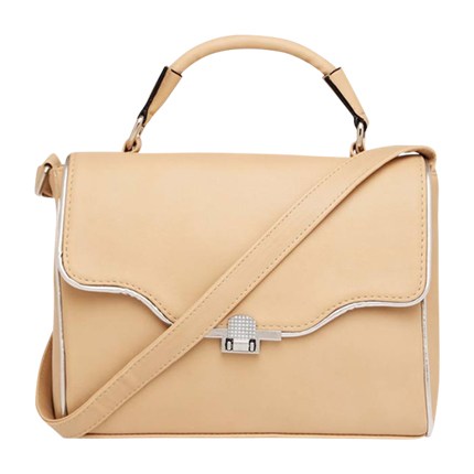 shop HAUTE CURRY Womens Metallic Lock Closure Sling Bag online shop HAUTE CURRY Womens Metallic Lock Closure Sling Bag online