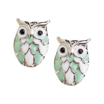 shop online Little Owl Stud-Green shop online Little Owl Stud-Green