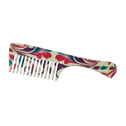 shop online FeatherFeel Printed English Spring Handle Comb shop online FeatherFeel Printed English Spring Handle Comb