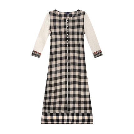 shop Checked Straight Kurta online shop Checked Straight Kurta online