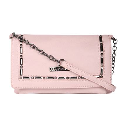 shop online Sling Bag with Embellished Flap Closure shop online Sling Bag with Embellished Flap Closure