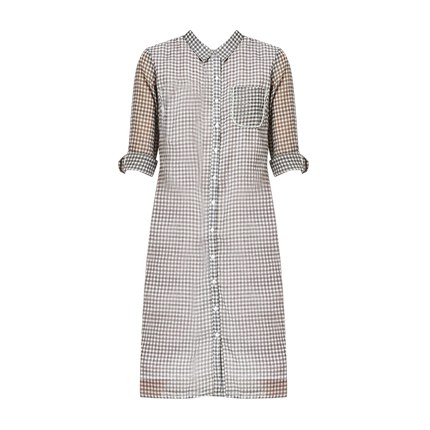 shop online Checked Shirt Dress with Patch Pocket shop online Checked Shirt Dress with Patch Pocket