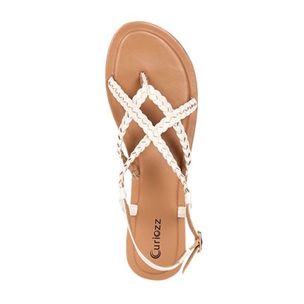 shop online Braided Flats with Criss-Cross Straps shop online Braided Flats with Criss-Cross Straps