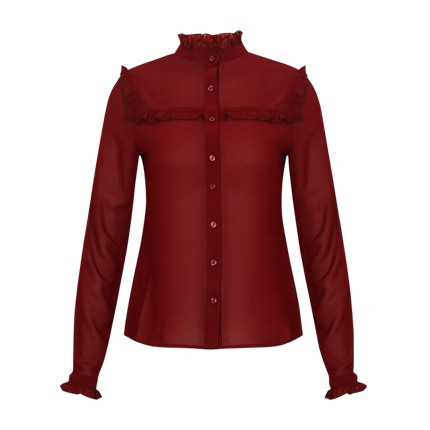 shop online Ruffled Shirt with Tie-Up shop online Ruffled Shirt with Tie-Up