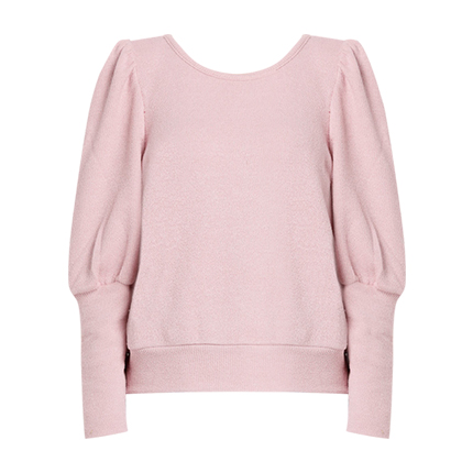 shop AJIO Ribbed Top with Leg-O-Mutton Sleeves online shop AJIO Ribbed Top with Leg-O-Mutton Sleeves online