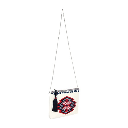 shop online Canvas Sling Bag with Geometric Motifs shop online Canvas Sling Bag with Geometric Motifs