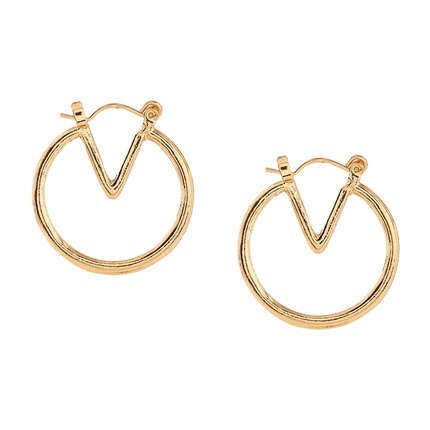 shop online Geometric-Shaped Hoop Earrings shop online Geometric-Shaped Hoop Earrings