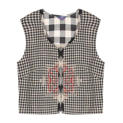 shop Checked Cotton Shrug online shop Checked Cotton Shrug online