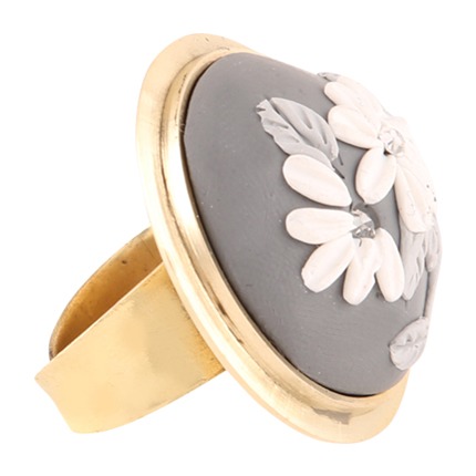 shop INDIE PICKS Polymer Clay Adjustable Brass Ring online shop INDIE PICKS Polymer Clay Adjustable Brass Ring online
