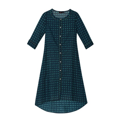 shop Floral Print High-Low Kurta online shop Floral Print High-Low Kurta online