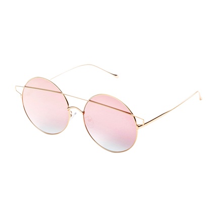 shop online Pink Double Bridge Round Sunglasses shop online Pink Double Bridge Round Sunglasses