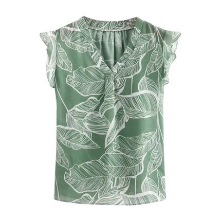 shop Frill Trim Floral Print Top online shop Frill Trim Floral Print Top online
