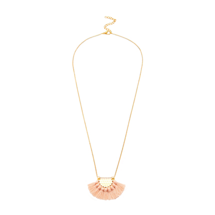 shop online Mini Tassel Pendant Chain Necklace shop online Mini Tassel Pendant Chain Necklace