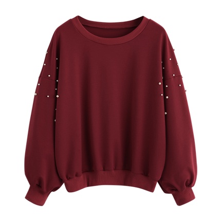 shop Pearl Beaded Sweatshirt online shop Pearl Beaded Sweatshirt online