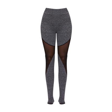 shop Mesh Insert Heathered Knit Stirrup Leggings online shop Mesh Insert Heathered Knit Stirrup Leggings online