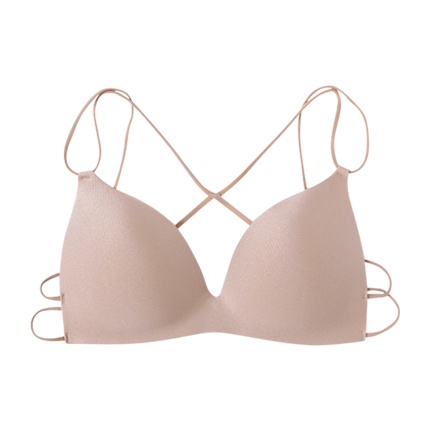 cross back seamless bra